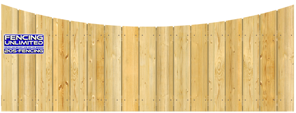 Concave Top Cut - Wood Fence Option